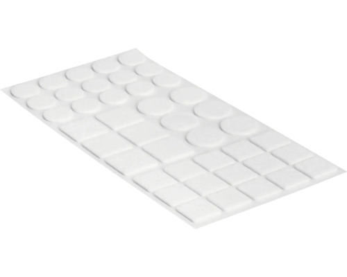 Filcové klzáky v rôznych tvaroch na liste