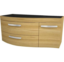 Drevená skrinka pod umývadlo so zásuvkami a doskou