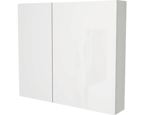 Zrkadlová skrinka bez osvetlenia Devo Vena 2.0 pravá 80 x 15 x 70 cm pearl grey Biela zrkadlová skrinka s dvomi dvierkami do kúpeľne