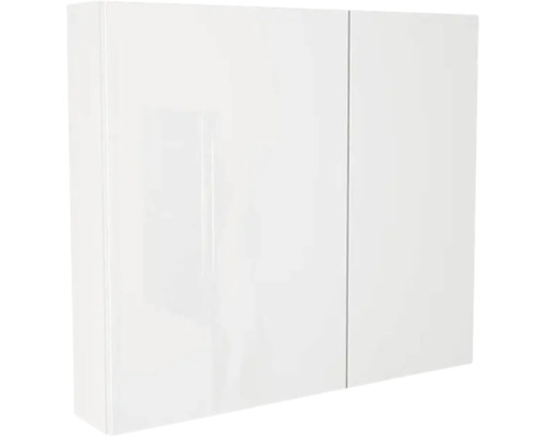 Zrkadlová skrinka bez osvetlenia Devo Vena 2.0 ľavá 80 x 15 x 70 cm arctic white HG Biela zrkadlová skrinka do kúpeľne s dvomi dvierkami