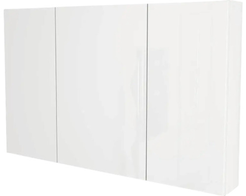 Zrkadlová skrinka bez osvetlenia Devo Vena 2.0 110 x 15 x 70 cm arctic white HG Zrkadlová skrinka s tromi dvierkami do kúpeľne