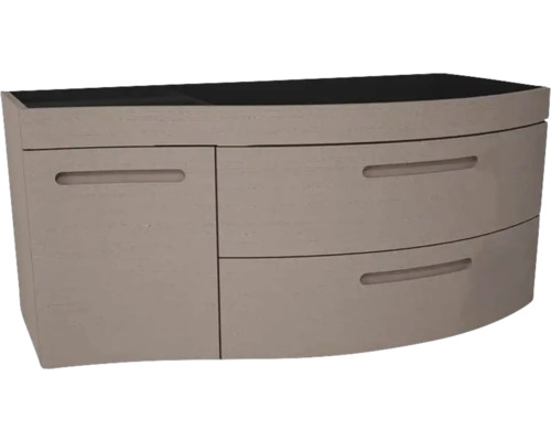 Kúpeľňová skrinka pod umývadlo Devo Vena 2.0 pravá sivá 110 x 50 x 42 cm VE2-SU1D2SP-2-F101 Skrinka pod umývadlo s jednými dvierkami a dvoma zásuvkami