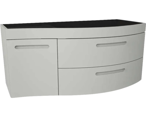 Kúpeľňová skrinka pod umývadlo Devo Vena 2.0 pravá sivá 110 x 50 x 42 cm VE2-SU1D2SP-2-F76 Skrinka pod umývadlo so zásuvkami a dvierkami do kúpeľne
