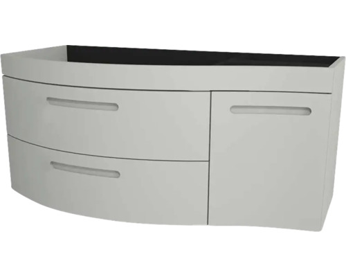 Kúpeľňová skrinka pod umývadlo Devo Vena 2.0 ľavá sivá 110 x 50 x 42 cm VE2-SU1D2SL-2-F76 Skrinka pod umývadlo s dvomi zásuvkami a jednými dverami
