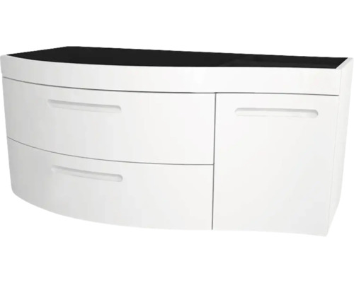 Kúpeľňová skrinka pod umývadlo Devo Vena 2.0 ľavá biela 110 x 50 x 42 cm VE2-SU1D2SL-2-F01 Skrinka pod umývadlo s dvoma zásuvkami a jednými dvierkami