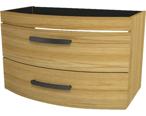 Kúpeľňová skrinka pod umývadlo Devo Vena 2.0 kitami 80 x 50 x 38 cm VE2-SU2S80-1-F107L09 Skrinka pod umývadlo s dvoma zásuvkami v drevenom dizajne
