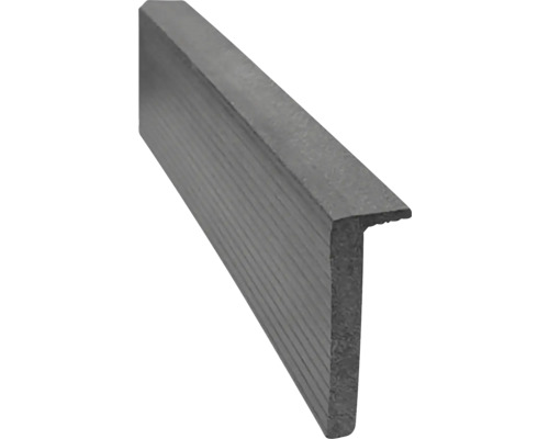 Ukončovací profil WPC L Light Grey 12 x 58 x 2000 mm T-profilová lišta z plastu