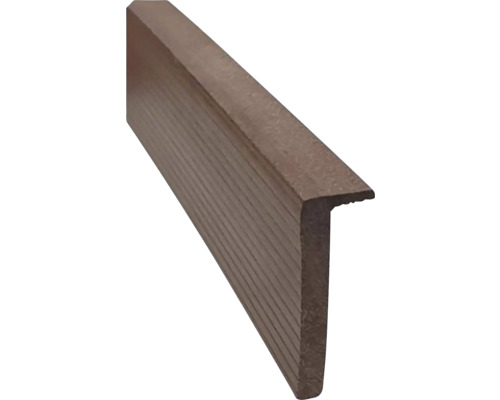 Ukončovací profil WPC L Palisander 12 x 58 x 2000 mm T-profil z dreva pre vonkajšie použitie