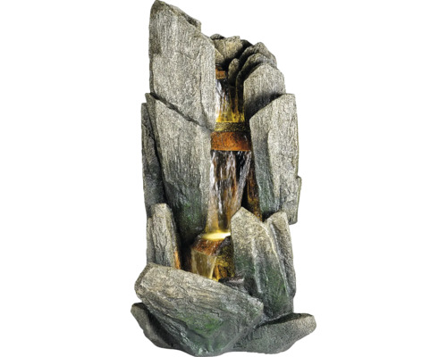 Záhradná fontána polyresinová "kamene" 40 x 53 x 98 cm