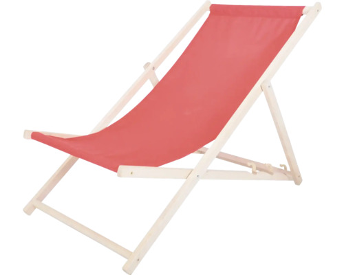 Ležadlo s dreveným rámom a látkovým poťahom