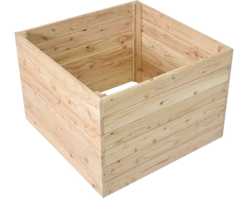 Štvorcový vyvýšený záhon z dreva