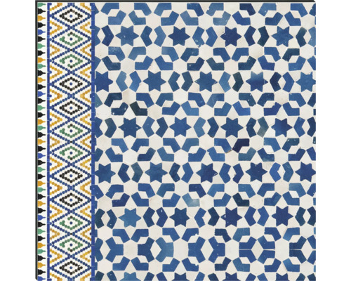 Dekoratívna dlaždica s hviezdicovým vzorom a bordúrou