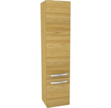 Vysoká drevená skriňa s dvomi zásuvkami