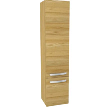 Vysoká drevená skriňa s dvomi zásuvkami