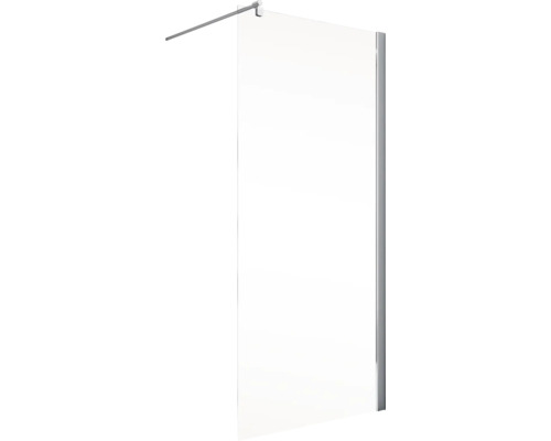 Walk In sprchová zástena Schulte Alexa Style 2.0 šírka 100 cm číre sklo chróm Sklenená sprchová zástena so stabilizačnou tyčou