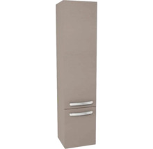 Vysoká kúpeľňová skrinka s dvomi zásuvkami a úchytkami