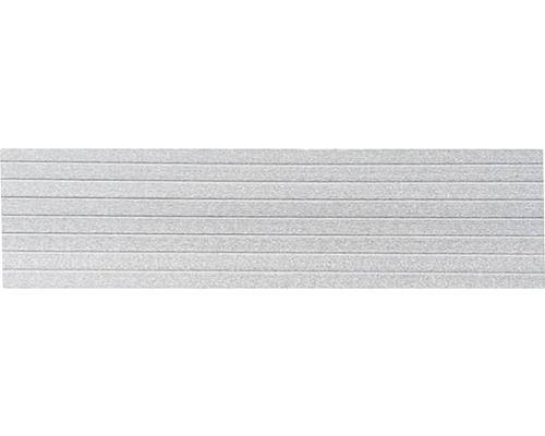 Ukončovací profil WPC plný Light Grey 11 x 70 x 2000 mm Vzor dlaždíc s vodorovnými líniami