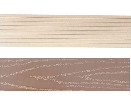 Ukončovací profil WPC plný Light Brown 11 x 70 x 4000 mm Dva profily terasových dosiek z drevoplastového kompozitu