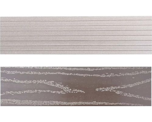 Terénny profil dosky s ryhovaným a zrnitým povrchom