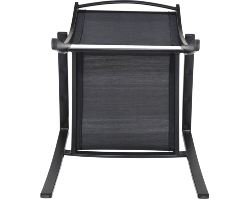 Záhradné kreslo s kovovým rámom a textilným poťahom