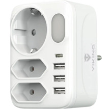 Zásuvkový adaptér s USB portami