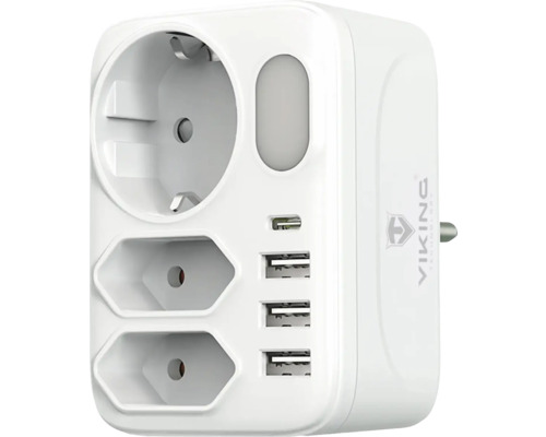 Zásuvkový adaptér s USB portami