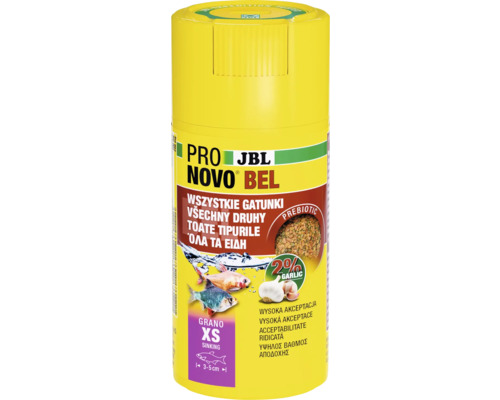 Granulované krmivo pre akváriové ryby 3-5 cm JBL ProNovo Bel Grano XS 100 ml Granulované krmivo pre akváriové ryby 3-5 cm JBL ProNovo Bel Grano XS 100 ml