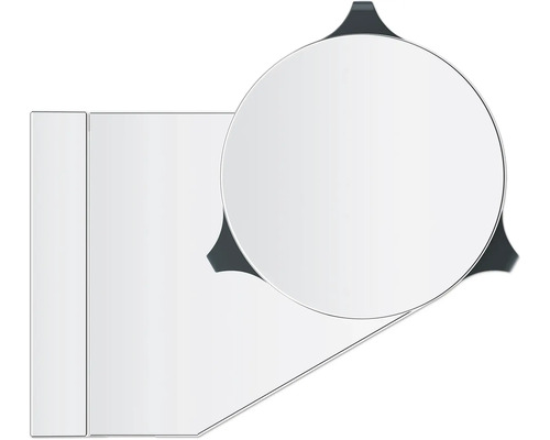 Ilustrácia bieleho kúpeľňového zrkadla