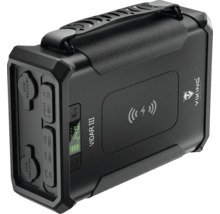 Prenosný čierny zdroj napájania s USB portami