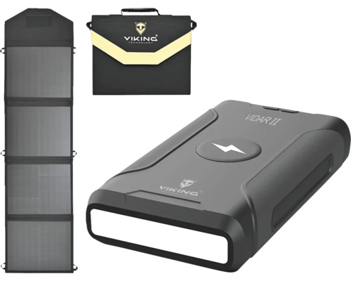 Powerbanka VIKING VIDAR II 72000 mAh a solárny panel VIKING L60 60W - set