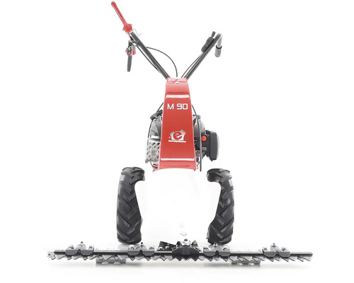 Jednoosový traktor s nožnicami na živý plot