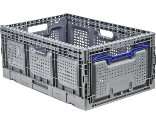 Výklopný box Industrial 600x260x400 mm sivý, modrý