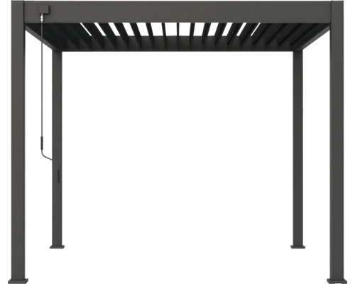 Voľne stojaca záhradná pergola s lamelovou strechou