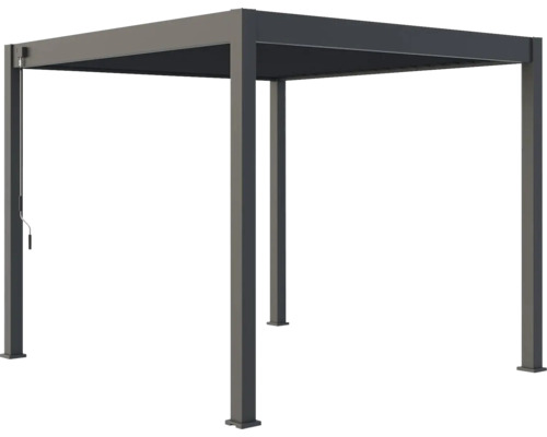 Voľne stojaca sivá pergola do záhrady