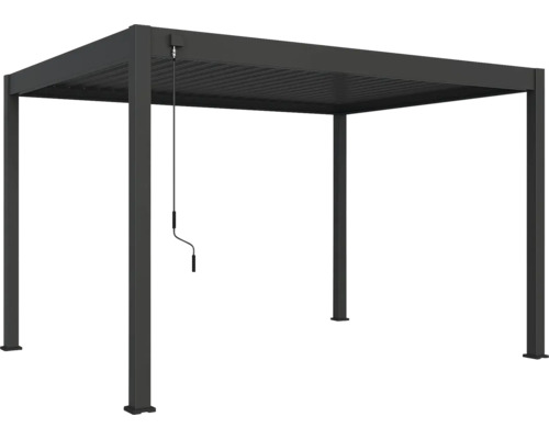 Pergola bioklimatická Rojaplast Intro Neo 400 x 300 x 255 cm voľne stojaca antracit