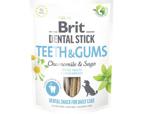 Maškrta pre psov Brit Dental Stick Teeth & Gums 7 ks
