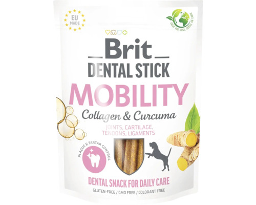 Maškrta pre psov Brit Dental Stick Mobility 7 ks Brit Dental Stick Mobility pochúťka pre psov na podporu mobility