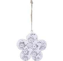 Dekoratívna kovová kvetina na zavesenie s kvetinovým vzorom