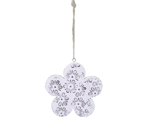 Dekoratívna kovová kvetina na zavesenie s kvetinovým vzorom