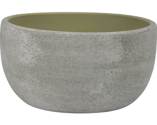 Sivý kvetináč s hrubou textúrou