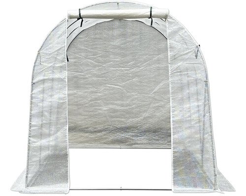 Skleník s otvorenými dverami do záhrady