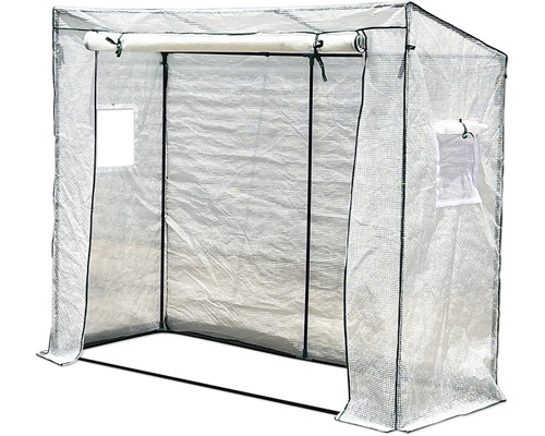 Skleník s oceľovým rámom a fóliovým krytom