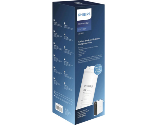 Filtračná vložka Philips 3 v 1 pre podpultové systémy filtrácie vody