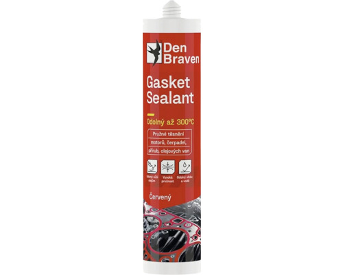 Silikónový tmel DEN BRAVEN Gasket Sealant vysokoteplotný 280 ml Silikónový tmel DEN BRAVEN Gasket Sealant vysokoteplotný 280 ml