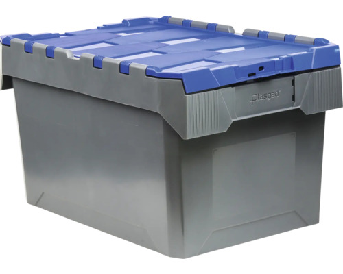 Profi skladovací box Industrial 600x340x400 mm sivý,modrý