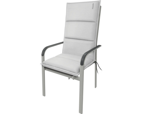 Záhradná stolička s podložkou a vysokým operadlom