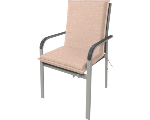 Záhradná stolička s podrúčkami a polstrovanými sedákmi a operadlami