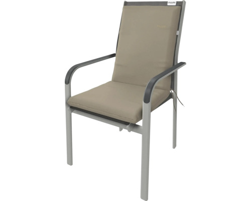 Záhradná stolička s podrúčkami a polstrovaním