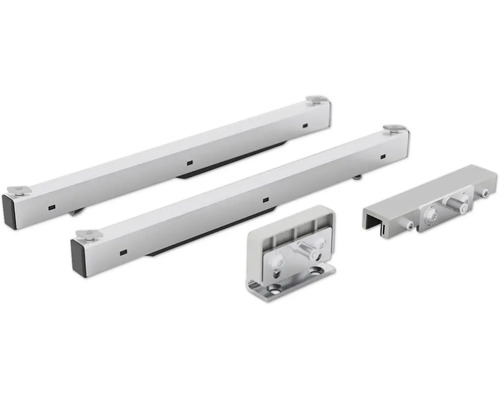 Súprava posuvného kovania dverí s upevňovacím materiálom pre posuvné dvere