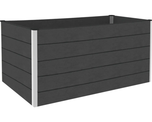 Vyvýšený záhon z plastu s hliníkovými stĺpikmi